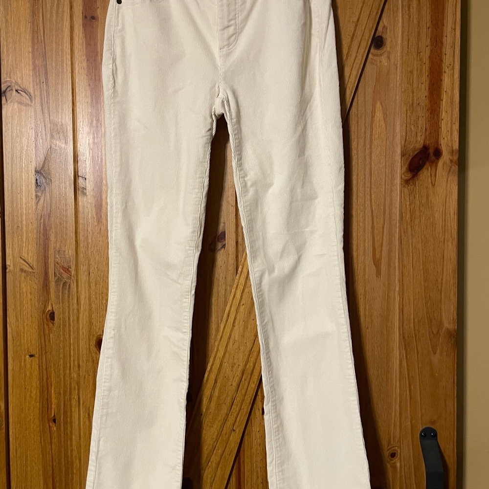 Talbots Off-White Corduroy Trousers